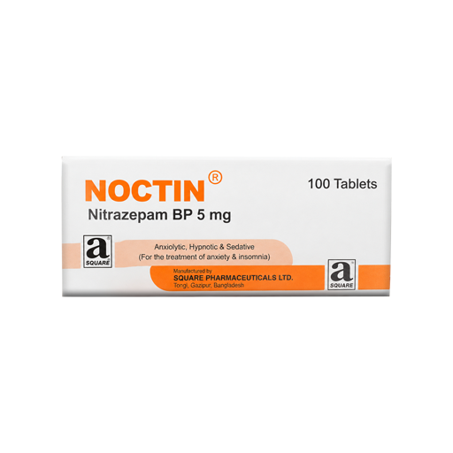 Nitrazepam Noctin BP 5 mg packaging
